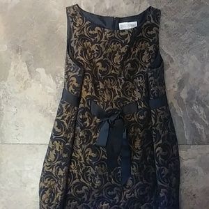 Black and gold dress